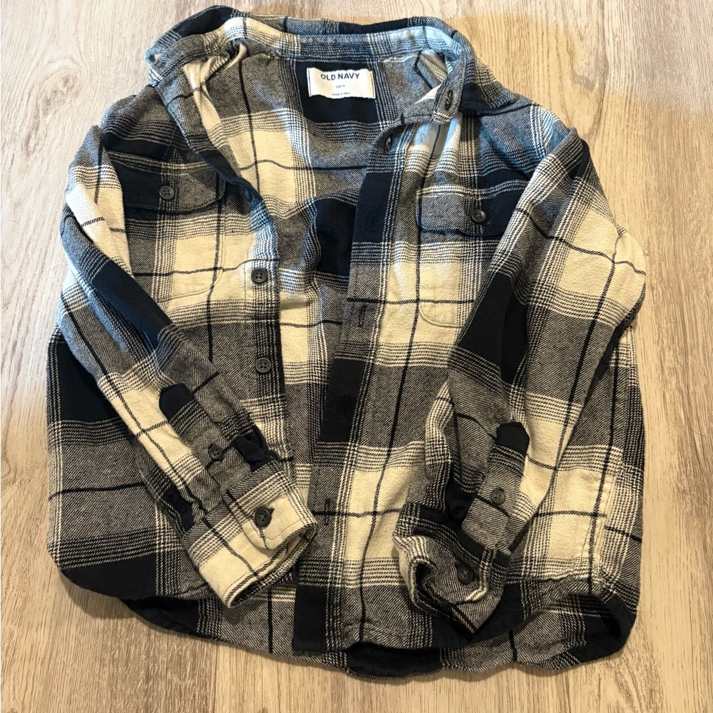 Boys flannel button up